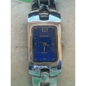 Auriol Blue Dial Silver Tone Women’s Quartz Watch